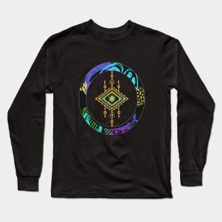 Colorful circle design with decorative pendant Long Sleeve T-Shirt